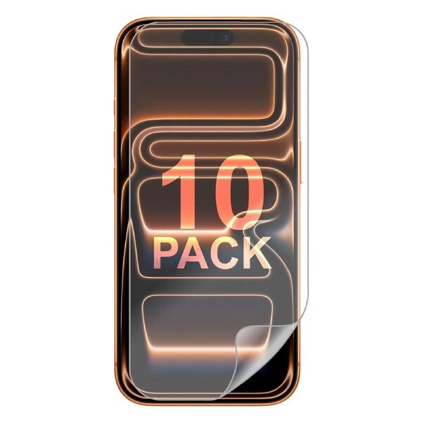 10 Pack Soft PET Film Screen Protector Guard for Apple iPhone 17 PRO Front Bulk