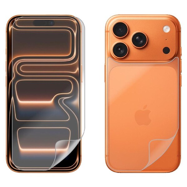 Soft PET Film Screen Protector Guard for Apple iPhone 17 PRO Front and Back