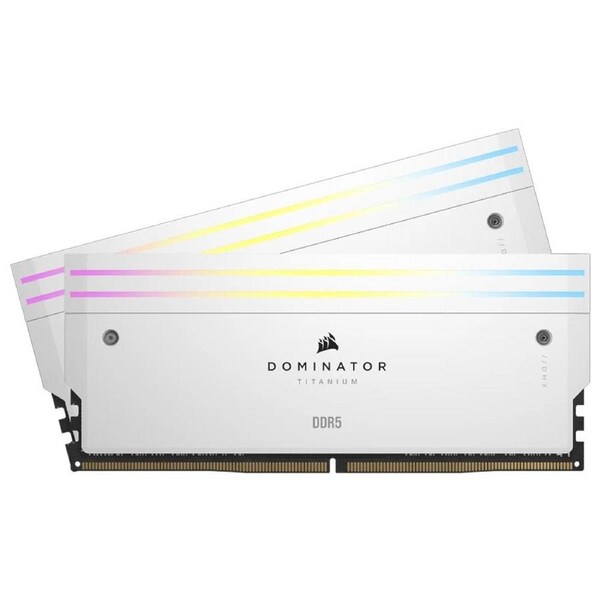 CORSAIR DOMINATOR TITANIUM 96GB (2 x 48GB) DDR5 6000 CL30-36-36-76 1.40V AMD EXPO & Intel XMP - White