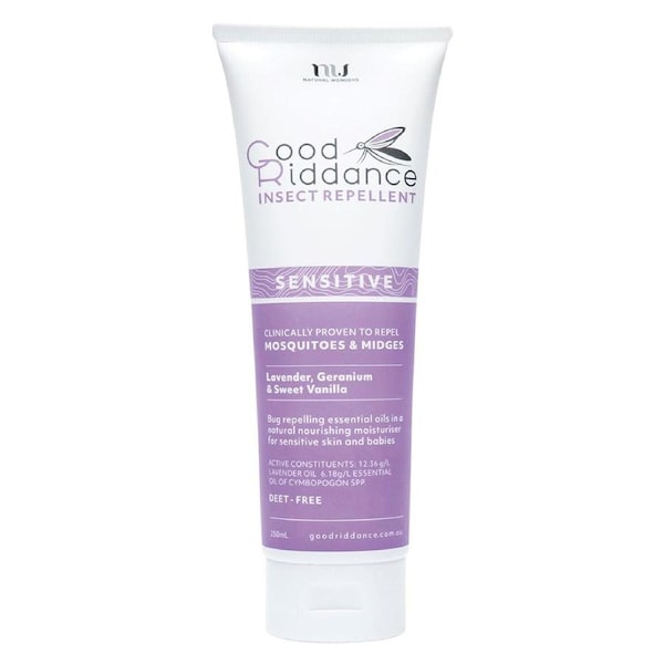 Good Riddance Insect Repellent Lotion Sensitive 250ml Tube