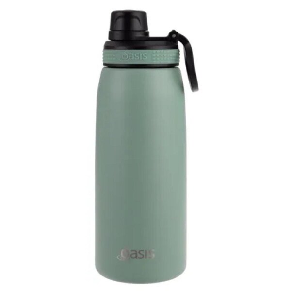 Oasis Sports Double Wall Insulated Screw Cap Water Bottle - 780ml Sage Green