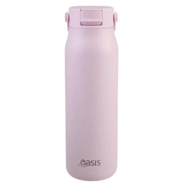 Oasis Sorrento Double Wall Insulated Water Bottle - 900ml Pink Lemonade