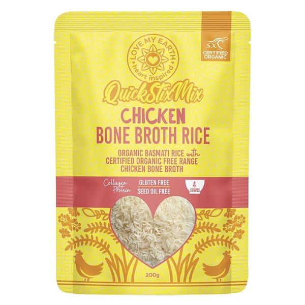 Quick Stix Mix Organic Bone Broth Rice Chicken 200g