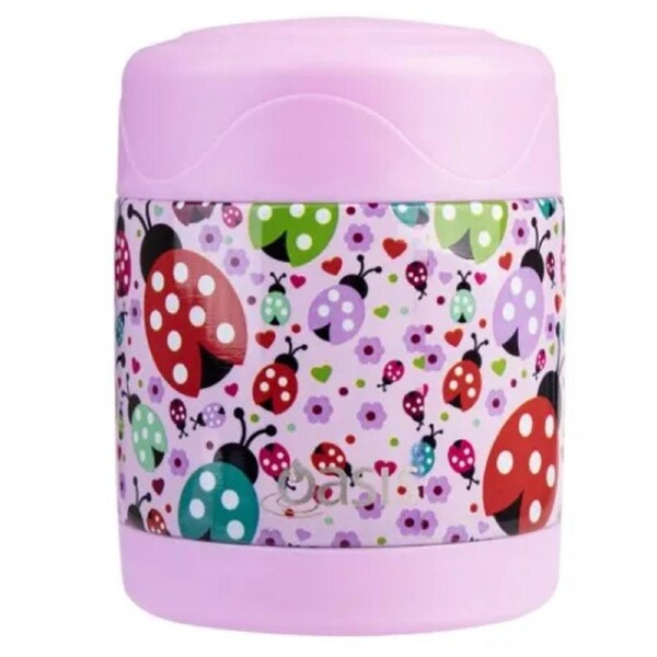 Oasis Double Wall Insulated Kid's Food Flask - 300ml Lovely Ladybugs