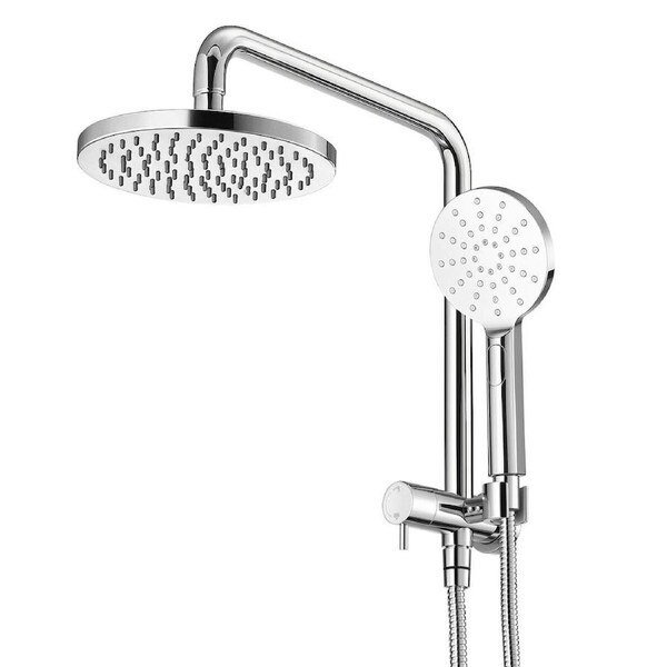 2 in 1 Shower WELS 3 Star 9.0 litres /Minute WELS Registration S12968 Rain Shower Head 8Inch Hose Set Round Overhead Handheld 3 Mode Rainfall