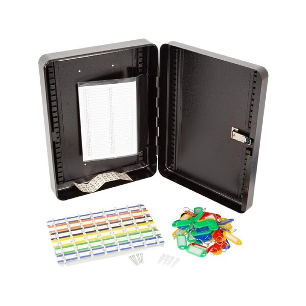 48-Key Cabinet Key Safe with Combination Lock & Keys – Wall Mounted Storage
