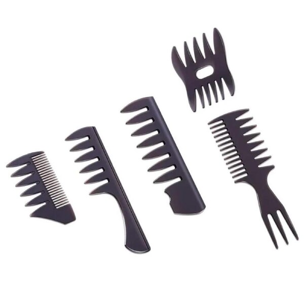Deal365 Styling Hair Comb Set Salon Barber Hairstylist Comb 5 Pack Professional Hair
