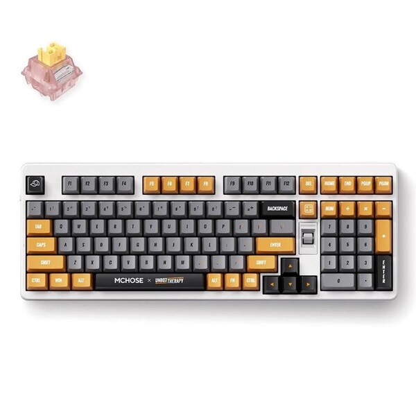 MCHOSE x Unbox Therapy UT98 Wireless Keyboard (Retro Therapy) (Silent Peach V3