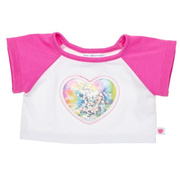 Tie-Dye Sequin Heart T-Shirt