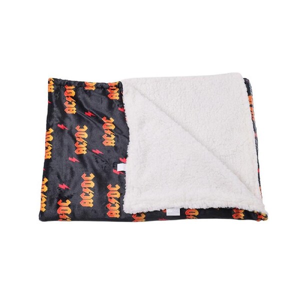 Stubby Club Fleece Soft Washable ACDC Pet Dog Blanket 70cm x 100cm