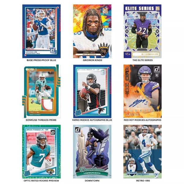 Panini NFL 2025 Donruss Football Trading Card Retail Box