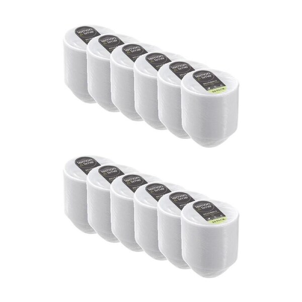 12x 50pc Lemon and Lime Reusable Snack Bowls 11cm Food Safe Kitchenware