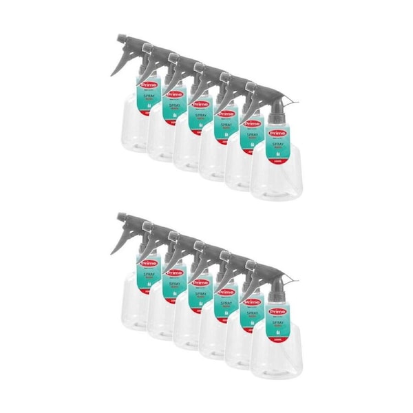 12PK Boxsweden Prime Spray Bottle 500ml Empty with Adjustable Nozzle Assorted