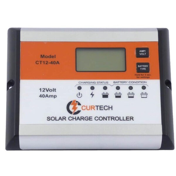 Curtech 40A 12V LCD Solar Controller / Regulator