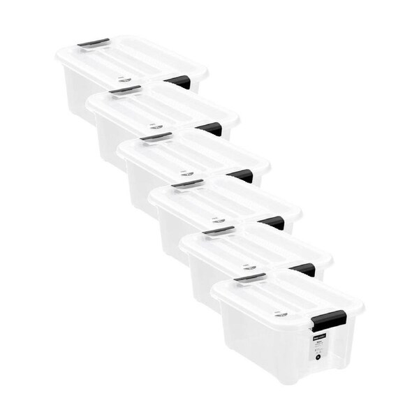 6PK Boxsweden Stow Storage Container 7L 31.5x23x14.5cm Home Organisation