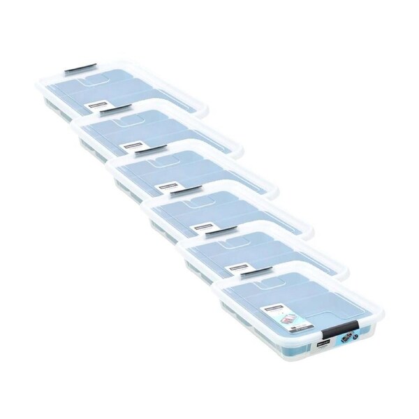 6PK Boxsweden Essentials Sort Box 5.7L Incl Trays Home Organisation Assorted