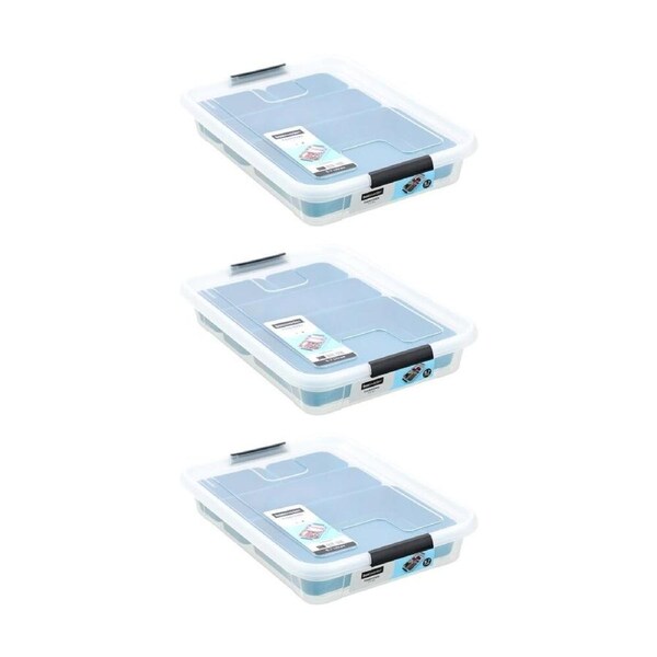 3PK Boxsweden Essentials Sort Box 5.7L Incl Trays Home Organisation Assorted