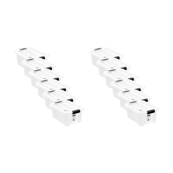 12PK Boxsweden Stow Storage Container 7L 31.5x23x14.5cm Home Organisation