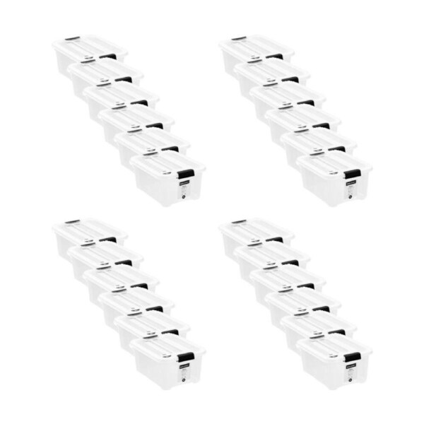 24PK Boxsweden Stow Storage Container 3L 23x17x10.5cm Home Organisation