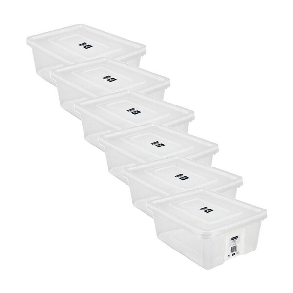6PK Boxsweden Essentials Storage Box 10L 38x27x14cm Home Organisation
