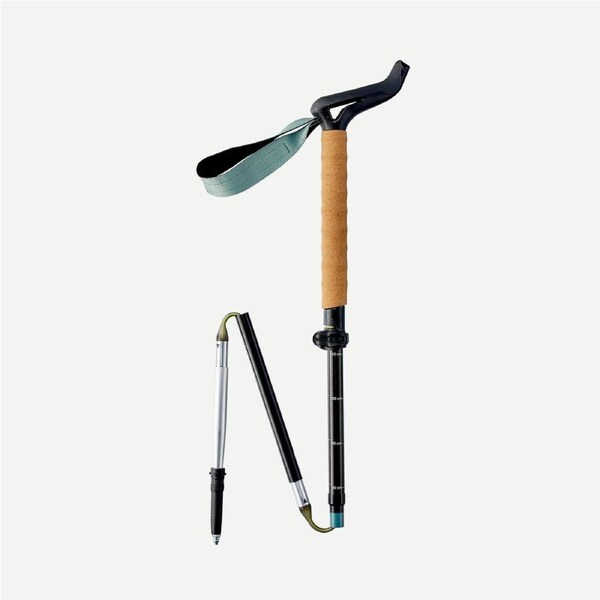 Decathlon 1 Ultra Compact Trekking Pole Stick Mt900 Ergonomic Black