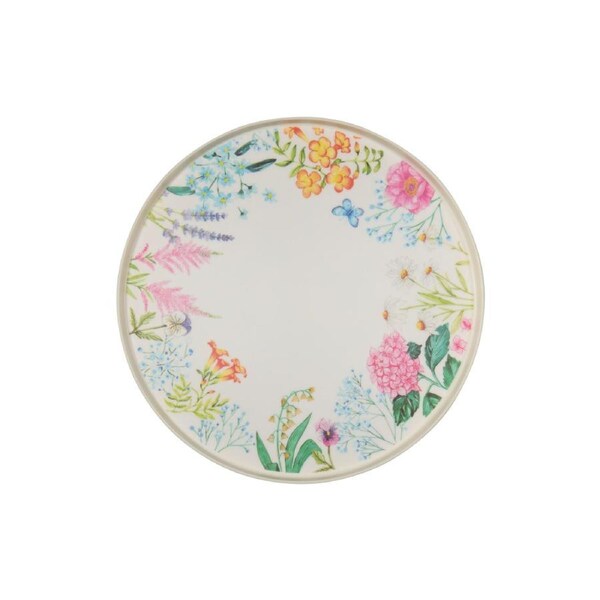 Maxwell & Williams Botanica Melamine Plates Serveware Multi Colour 25.5x2cm Pack of 4