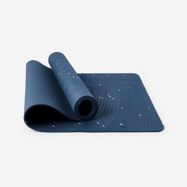 Decathlon Light Yoga Mat 185 X 61 Cm X 5 Mm Navy Blue