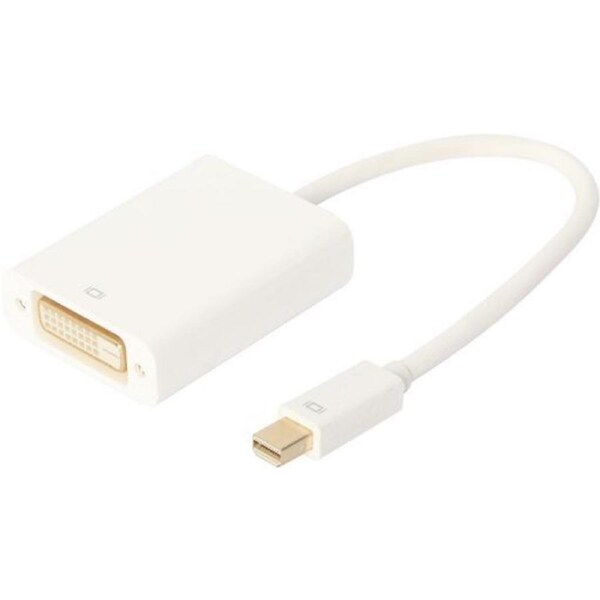 Prolink Mini Displayport Digital Video To DVI Socket Adaptor 0.15M White