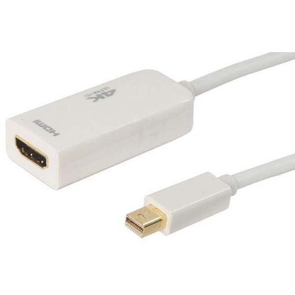 Prolink Mini Displayport To HDMI Socket 0.15M UHD Compatible White