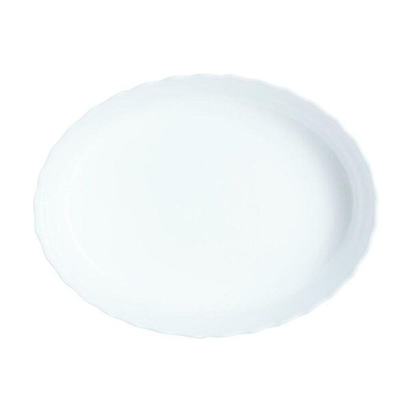 Luminarc Smart Trianon Oval Baking Dish32x24cm Bakeware Opal Glass White