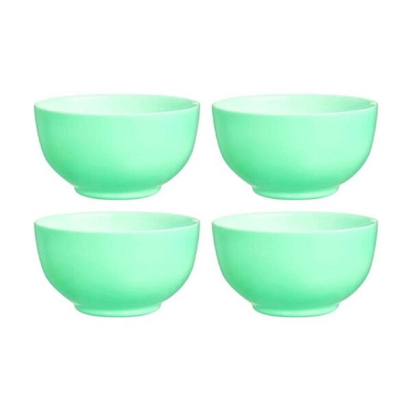 4pc Luminarc Diwali Cereal Bowl 15x8cm Serveware Opal Glass Turquoise