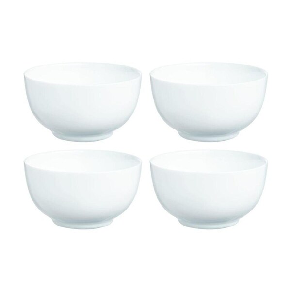 4pc Luminarc Diwali Cereal Bowl 14.x14x8cm Serveware Opal Glass White