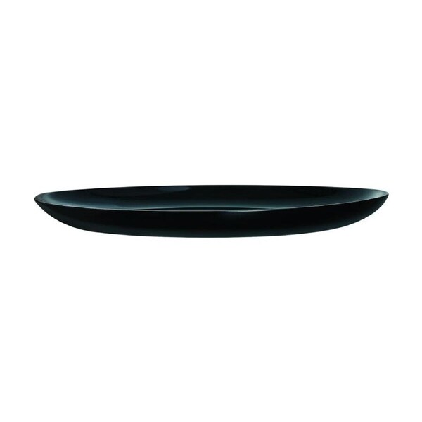 Luminarc Diwali Oval Dish 25x33x3cm Serveware Opal Glass Black