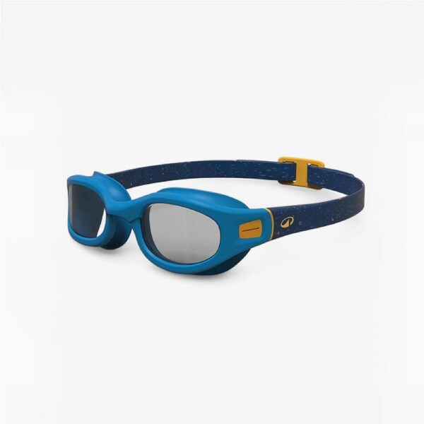 Decathlon Swimming Goggles Soft Clear Lenses Size Small Blue Yellow