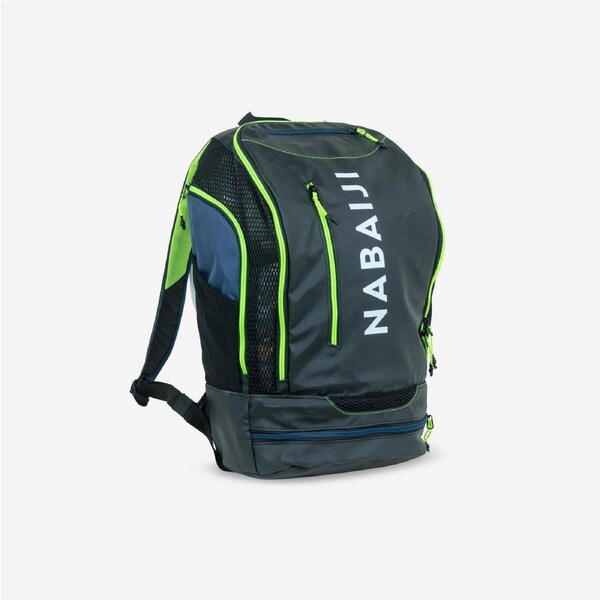 Decathlon Swimming Backpack 27 Litres 900 Black Yellow