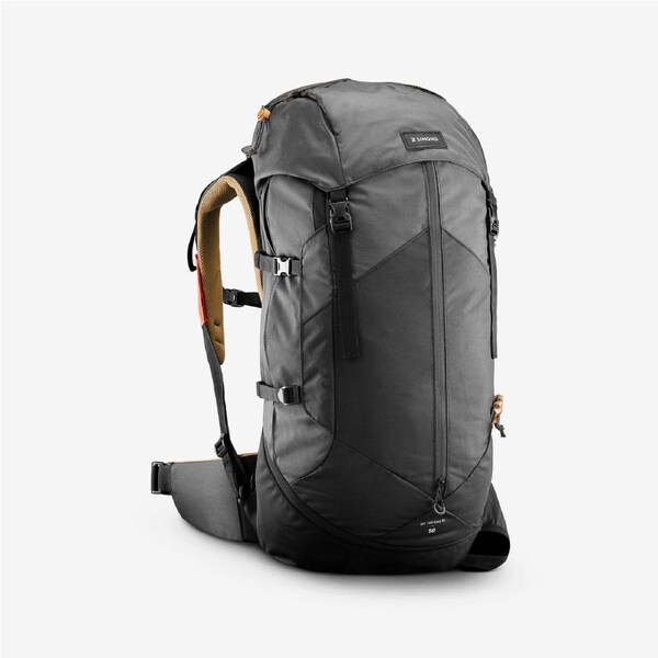 Simond Men'S Mountain Trekking Rucksack - Trek 100 Easyfit 50L Black