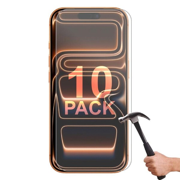 10 Pack Tempered Glass Screen Protector Guard for Apple iPhone 17 PRO Front Bulk