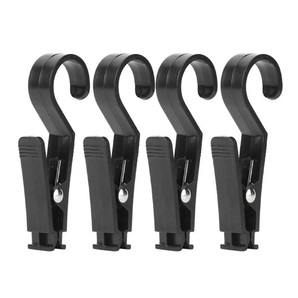 Deal365 4pcs Tent Tarp Hook Clips Multipurpose Portable Hanging Tarp Hook Clip For AN