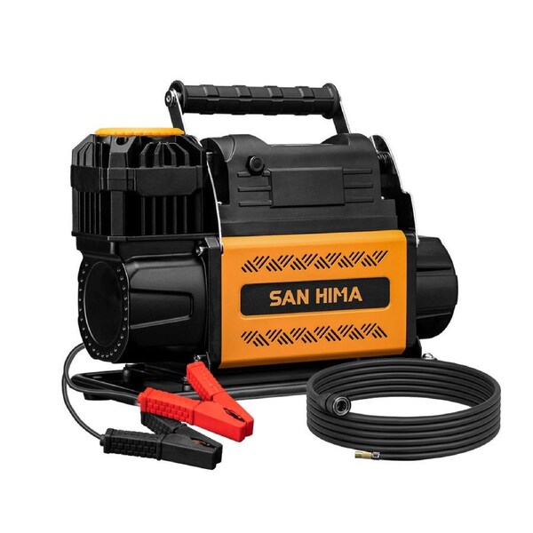 San Hima 12V Single Cylinder Air Compressor 200L/min 150PSI Portable Digital