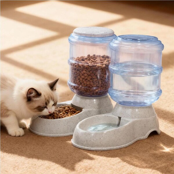 3.5L PaWz Automatic Pet Feeder Water Dispenser Set