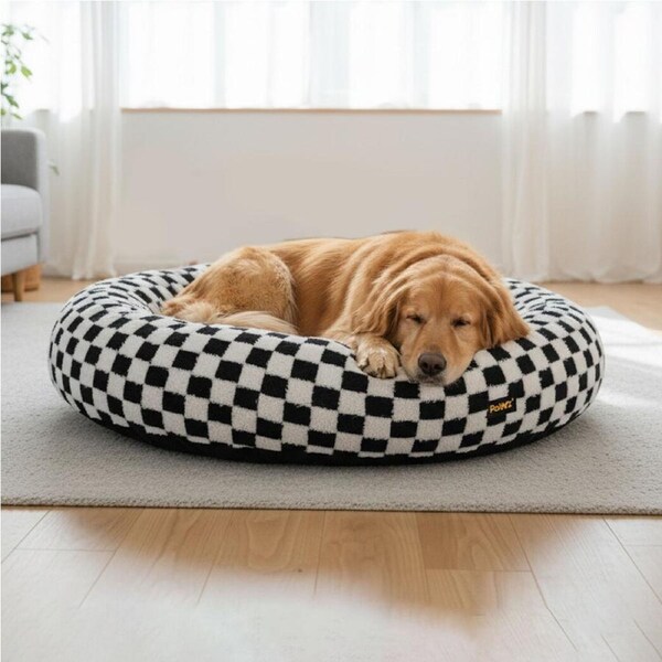 Pawz Circular Plush Dog Bed Calming Pet Plush Bed Soft Cosy Bed Washable XXL