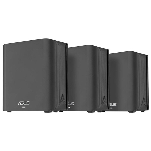 Asus Dual-band WiFi 7 (802.11be) AiMesh Extendable Router - Black 3 Pack (ZENWIFI-BD4-(B-3-pk))