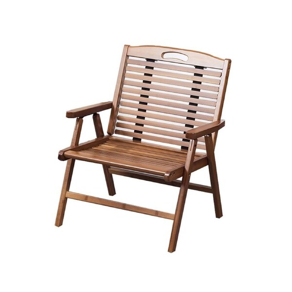 Bamboo Portable Foldable Chair With Backrest Breathable Sturdy Easy Storage