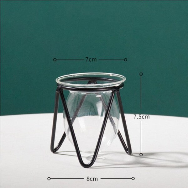 Iron Line Vase Hydroponic Plant Flower Vase Home Decoration Metal Plant Holder Nordic Styles Iron Vases Ornament