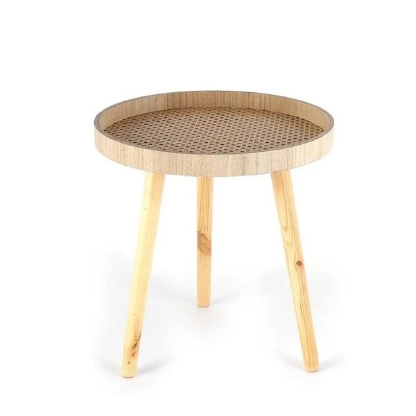 Add a touch of nature to your bedroom with this space-saving rattan nightstand