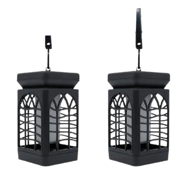 4Pcs Flame Flickering Solar Lantern - IP65 Waterproof Outdoor Lights