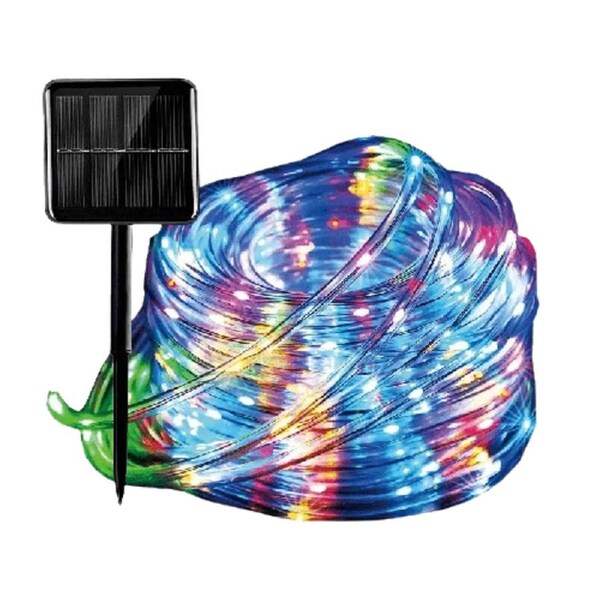 Outdoor Solar Rope Lights - 21.95m 200 LED String Lights with Remote