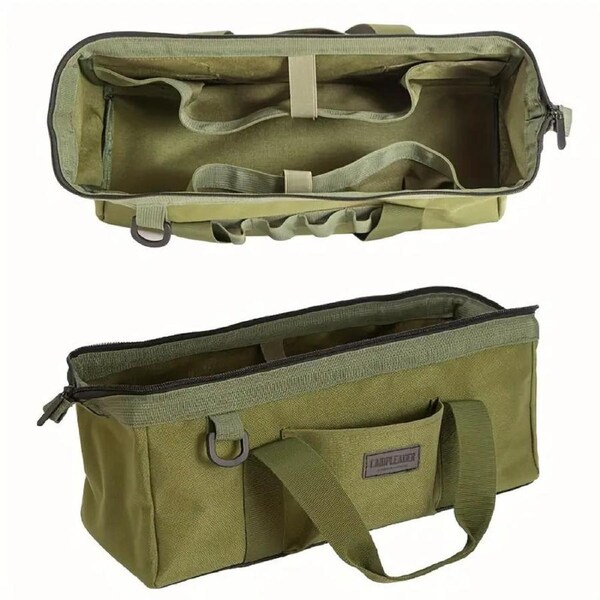 Portable Army Green Oxford Canvas Tool Storage Bag