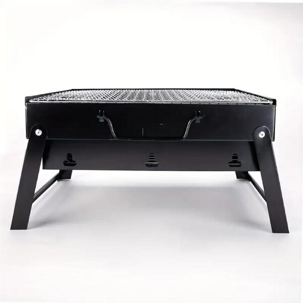Portable Folding Charcoal BBQ Grill - Stainless Steel Outdoor Camping Stove