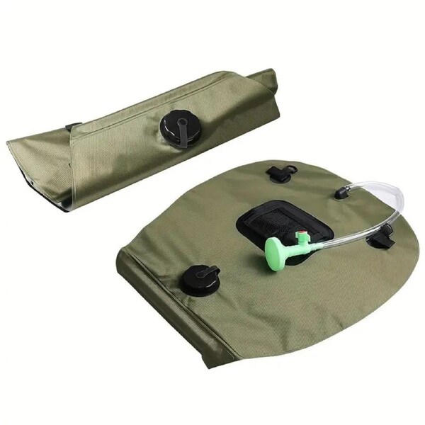 5 Gallon Solar Heated Camping Shower Bag - Portable Bath Bag
